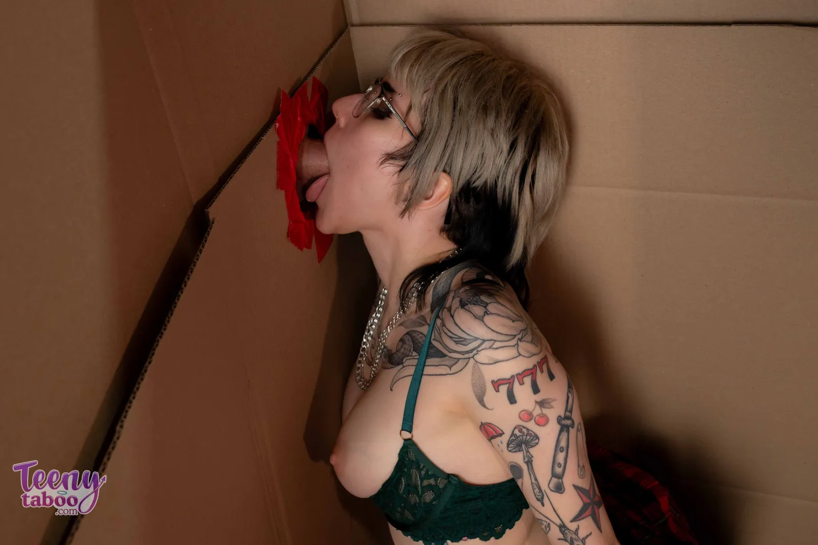 Teeny Taboo – Holiday Holes-Adalind Gray creampie